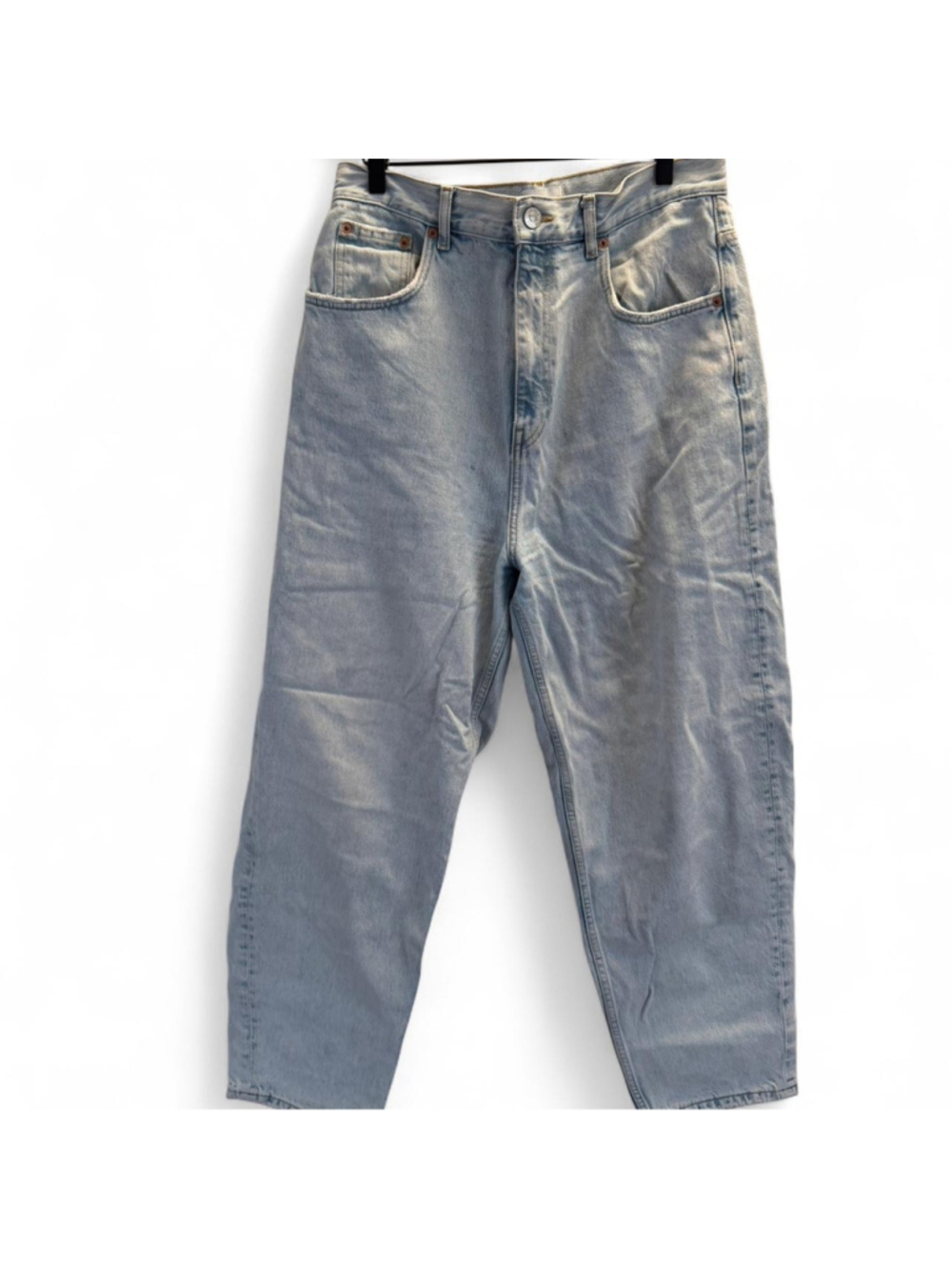 Zara high waisted light wash blue denim jeans Size 10 #denim #highwaisted